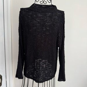 Figwood Black loose knit Women's Sweater
